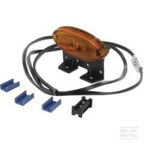 Gabaritinis žibintas LED, ovalus, 12V, oranžinis, tvirtinamas varžtais, Aspöck 312369037