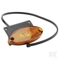 Gabaritinis žibintas LED, ovalus, 12V, oranžinis, tvirtinamas varžtais, Aspöck 312369017