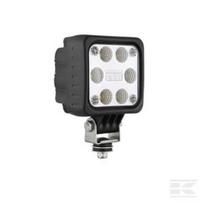 Darbinis žibintas LED, 22W, 1500lm, kvadratinis, 12/24V, skaidrus, tvirtinamas varžtais, 100x146mm, 6 LED, Wesem 1400147400