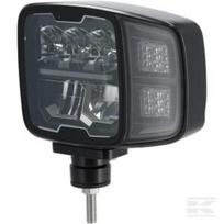 Priekinis žibintas LED, stačiakampis, 12/24V, 220x197.2x80.5mm, šildomas, tolimosios/trumposios šviesos, apsauga nuo sniego, kairys LA10215HEAT