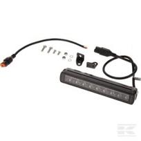 Darbinė šviesos juosta LED, 45W, 3780lm, stačiakampė, 12/24V, balta/oranžinė, 246x40x54mm, Deutsch kištukas, Combo, tiesi, 9 LED, E-BOOST LA10820