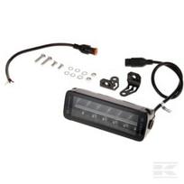 Darbinė šviesos juosta LED, 60W, 5040lm, stačiakampė, 12/24V, balta/oranžinė, 204x70x67mm, Deutsch kištukas, Combo, tiesi, 12 LED, E-BOOST LA10811