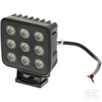 Darbinis žibintas LED, 90W, 6800lm, kvadratinis, 12/24V, baltas, 108x120.7x52.7mm, Deutsch kištukas, Flood, 18 LED LA10833