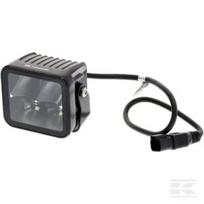 Netiesioginis darbinis žibintas LED, 40W, 4800lm, kvadratinis, 12/24V, baltas, 81x82.5x67.5mm, Deutsch kištukas, Spot, 4 LED LA10607