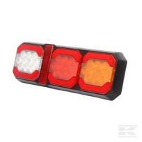 Daugiafunkcė galinė lempa LED, 12-24V, 295x100x30mm, 1.5m laidas, balta/oranžinė/raudona, Kramp LA40091