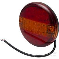 Galinė lempa LED, apvali, 10/30V, raudona/geltona, tvirtinama varžtais, Ø140mm, 20 LED, Hella ValueFit 2SD357026001