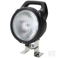Darbinė lempa halogeninė, 55/70W, apvali, 12/24V, skaidri/balta, su apkaba, Ø168mm, Hella 1G4003470001