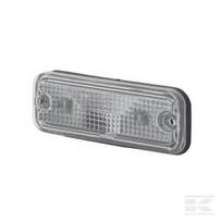 Gabaritinis žibintas 5W, stačiakampis, 24V, baltas, tvirtinamas varžtais, 100x, Hella 2PF961167021