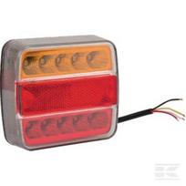 Galinė lempa LED, kvadratinė, 12/24V, 100x40x100mm LA45043KR