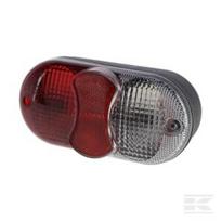 Galinė lempa dešinė (RH) apvali, 12/24V, gintarinė/raudona, prisukama, 162.5x…, AMP jungtis, Cobo 212450000