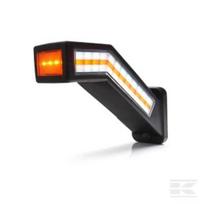 Daugiafunkcė galinė lempa LED, dešinė (RH), raudona/oranžinė/balta, 12–24V, 238x181x72mm LA30070R