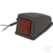 Gabaritinis žibintas LED, 0.5/1W, kvadratinis, 12/24V, raudonas, 100x53x46mm, 3 LED, Kramp LA30153
