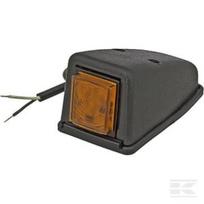Gabaritinis žibintas LED, 0.5/1W, kvadratinis, 12/24V, oranžinis, 100x53x46mm, 3 LED, Kramp LA30152