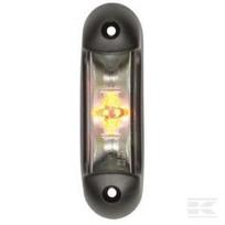 Gabaritinis žibintas LED, 1/2.2W, stačiakampis, 12-24V, balta/oranžinė/raudona, 110x30x28mm, 6 LED, Kramp LA103167
