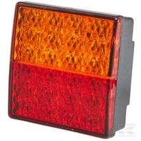 Galinė lempa LED, kvadratinė, 12V, raudona/geltona, tvirtinama varžtais, 80x33.7x80mm, Hella ValueFit 2SD357029001