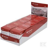 Darbinė lempa LED, 20W, 3000lm, kvadratinė, balta, 75x47x107.5mm, Deutsch 2-pin, flood, Kramp (dėžė po 10 vnt.) LA10905BOX