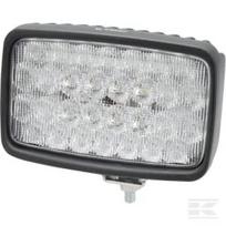 LED darbinis žibintas, 90W, 6000lm, stačiakampis, 10-30V, baltas, plataus spindulio, Deutsch kištukas, 30 LED, Kramp LA104211
