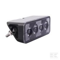 Darbinė lempa LED, 24W, 2800lm, stačiakampė, 9–36V, 130x42x42mm, Flood, Kramp LA10526