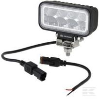 Darbinė lempa LED, 19W, 3350lm, stačiakampė, 10/110V, 128x96x46mm, Deutsch 2-pin, Flood, 8 LED, Kramp LA100951