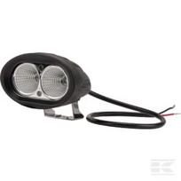 Darbinė lempa LED, 20W, 1800lm, ovali, 10/30V, 96x72x79mm, Flood, 2 LED, gopart LA15005
