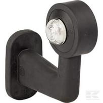 Gabaritinis žibintas LH LED, apvalus, 12/24V, baltas, tvirtinamas varžtais, 125x145mm, Waś 1400699111