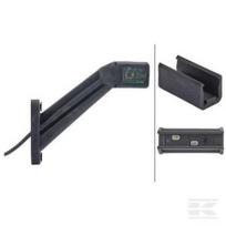 Gabaritinis žibintas LH LED, 1.50W, 24/12V, tvirtinamas varžtais, 178x164mm, Quick-link, 4 LED, Hella 2XS011744071