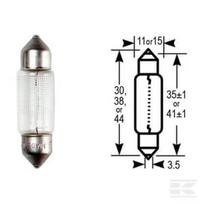 Cilindrinė (festoon) lemputė 12V 10W 11x30 (x10) VLX0269