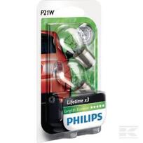 Lemputė P21W 12V 21W BA15s, balta, Philips GL12498LLECOB2