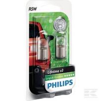 Lemputė R5W 12V 5W BA15s, balta, Philips GL12821LLECOB2