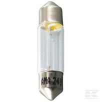 Cilindrinė (festoon) lemputė T8.2x31 24V 3W SV8.5, balta, Safra GL2426