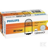Lemputė RY10W 12V 10W BAU15s, Philips GL12093NACP