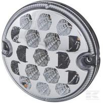 LED posūkio ir gabaritinis žibintas, priekinis, apvalus, 10/30V, skaidrus, tvirtinamas varžtais, Ø95 mm, 17 LED, Hella ValueFit 2BE357028051