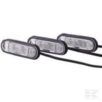 Numerio apšvietimas LED, 0,50W, stačiakampis, 12/24/10/33V, skaidrus, tvirtinamas varžtais, 79x..., 2 LED, Hella 2KA959640102