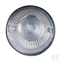 Gabaritinis žibintas, apvalus, 12V, baltas, tvirtinamas varžtais, Geka WHITE