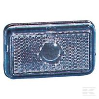 Gabaritinis žibintas, stačiakampis, 12/24V, baltas, tvirtinamas varžtais, 74x22.5x45mm, Jokon 111001001
