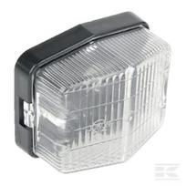 Gabaritinis žibintas, kvadratinis, 12/24V, baltas, tvirtinamas varžtais, 71x37x61mm, Jokon 135004200