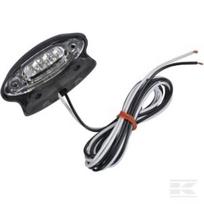 Numerio apšvietimas LED, ovalus, 12/24V, skaidrus, tvirtinamas varžtais, 87x38x39mm LA26256