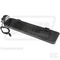 Numerio rėmelis su LED apšvietimu, 520x110mm numeriui, 12–24V, stačiakampis, click connect sistema (Jaeger) VLC2398