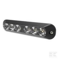 Kryptinis mirksintis žibintas, 6 LED, 12/24V, geltonas ED3705AMB