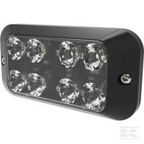 Kryptinis mirksintis žibintas, 8 LED, 12/24V, geltonas ED3788A