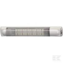 Salono apšvietimas LED, 7W, stačiakampis, 12/24V, baltas, tvirtinamas varžtais, 355x35x59mm, 24 LED, Hella 2JA007373161