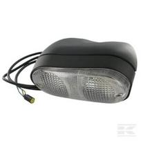 Posūkio ir gabaritinis žibintas kairės pusės, stačiakampis, 12V, gintarinis/skaidrus, prisukamas, Cobo 306410000
