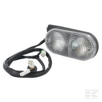 Posūkio ir gabaritinis žibintas dešinės pusės, stačiakampis, 12V, gintarinis/skaidrus, prisukamas, 171x65x80,5mm, Cobo 305450000