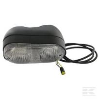 Posūkio ir pozicinė lemputė dešinė, stačiakampė, 12V, gintarinė/skaidri, prisukama, Cobo 306400000