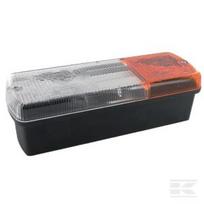 Posūkio ir gabaritinis žibintas halogeninis, priekinis, stačiakampis, 12/24V, geltona/balta, tvirtinamas varžtais, 186x66x55mm, Britax 900600LB