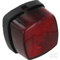 Gabaritinis žibintas, kvadratinis, 12V, raudonas, tvirtinamas varžtais, Aspöck 215300007