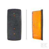 Posūkio žibintas RH 21W, stačiakampis, 12/24V, geltonas, tvirtinamas varžtais, 146x, Hella 2BA001277021
