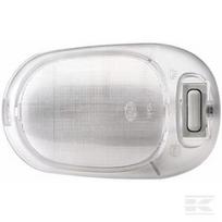 Salono lempa 10W, ovali, 12V, skaidri, su spaustuku, Hella 2JA964916001