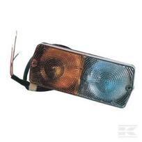 Posūkio ir pozicinė lemputė (halogeninė), priekinė, stačiakampė, 12V, gintarinė/skaidri, prisukama, 184x70x70 mm, Cobo 3188000