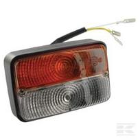 Posūkio ir pozicinė lemputė (halogeninė), priekinė, stačiakampė, 12V, gintarinė/skaidri, prisukama, 120x… Cobo 3242000